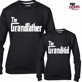 The Grandfather/Grandkid Mob Black Sweaters (MRK X) dad jeans best price