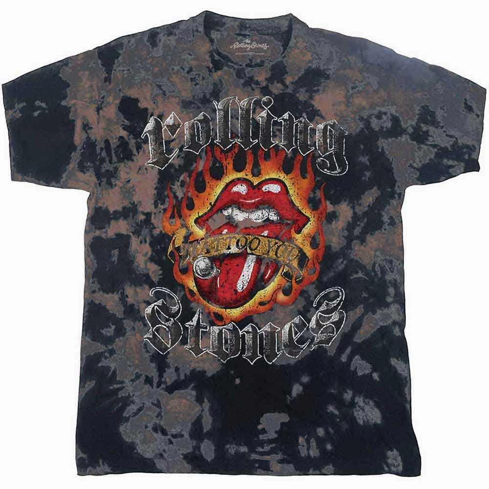 The Rolling Stones Kids T-Shirt: Tattoo Flames (Wash Collection) boys wear best deals