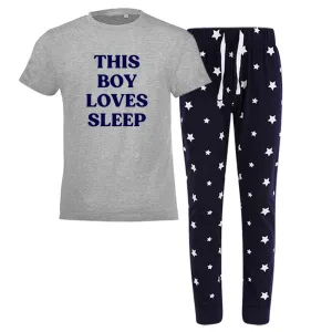This Boy Loves Sleep Dad & kid Star Pyjamas daddy outfits clearance