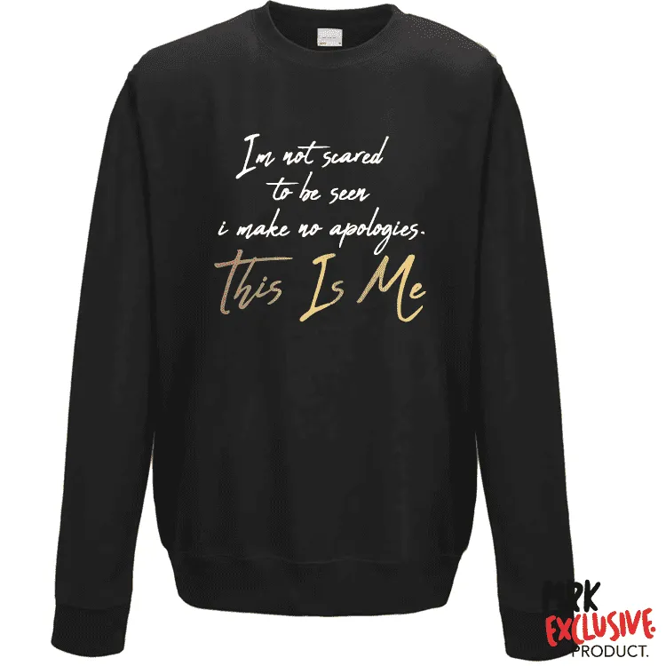 This Is Me - Black Sweater (MRK X) mens dad clothes online