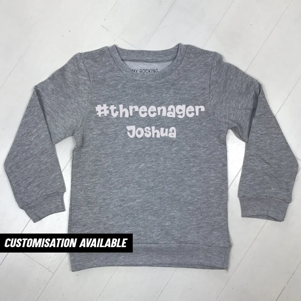 #Threenager Sweatshirt (MRK X)