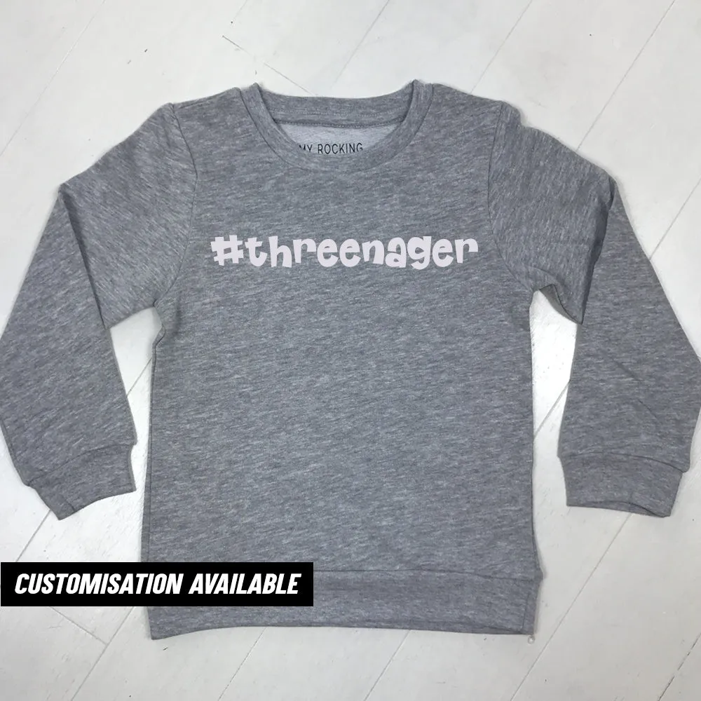 #Threenager Sweatshirt (MRK X) boys apparel promo code