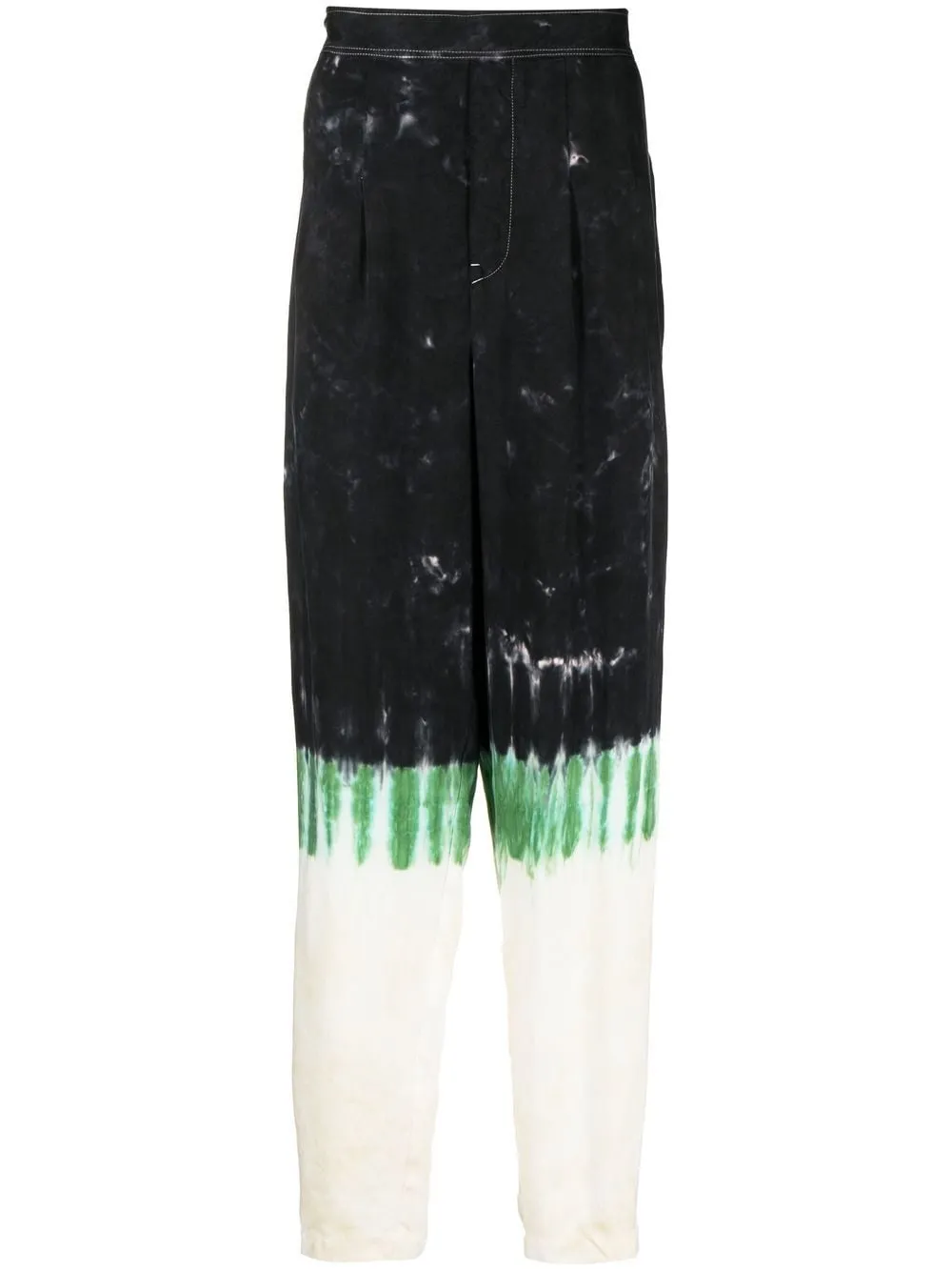 Tie-Dye Print Straight-Leg Trousers cheap bottoms online shop