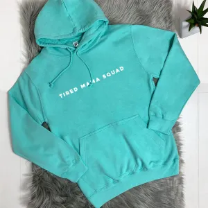 Tired Mama Squad Basic Hoodie (MRK X) mum jeans promo
