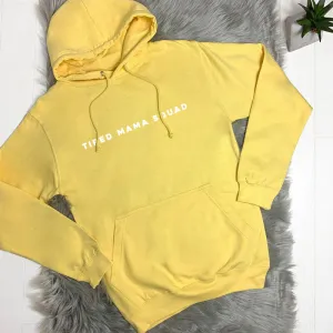 Tired Mama Squad Basic Hoodie (MRK X) mum jeans promo
