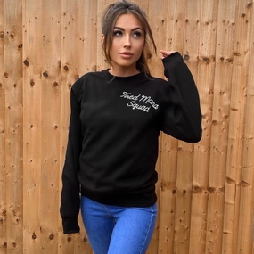 Tired Mama Squad Mini Logo Sweatshirt mum jeans promo