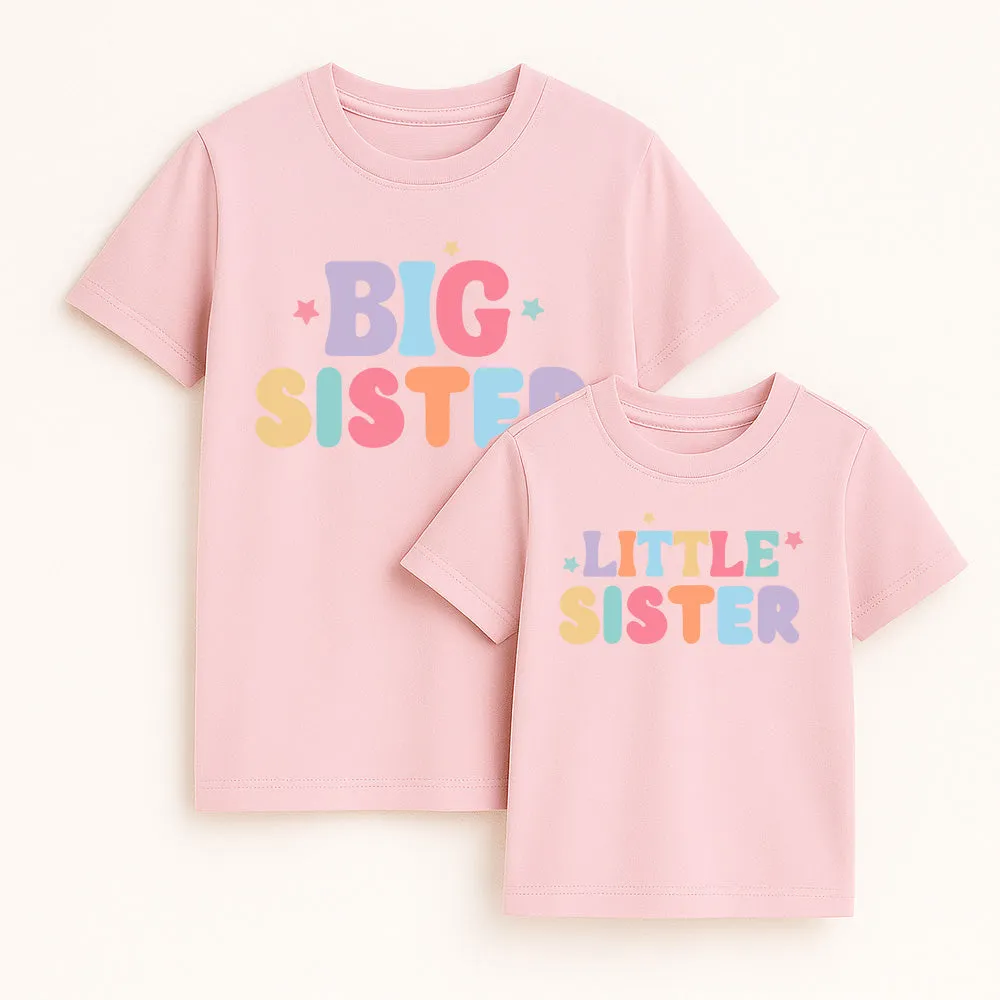 To The Stars Sisters Matching T-Shirts Pink girls dresses outlet