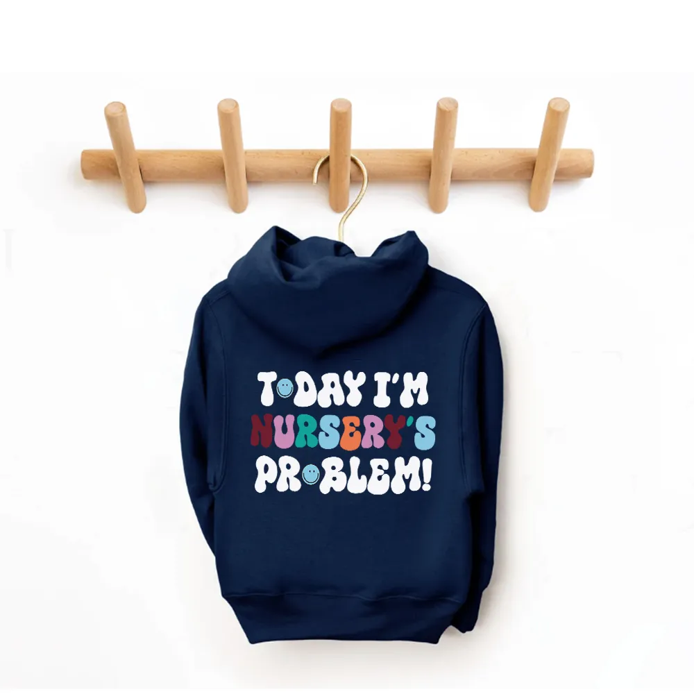Today I'm Nursery's Problem Kids Back Logo Hoodie boys fashion clearance