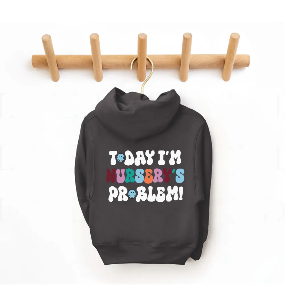 Today I'm Nursery's Problem Kids Back Logo Hoodie boys fashion clearance