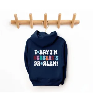 Today I'm Nursery's Problem Kids Back Logo Hoodie boys fashion clearance