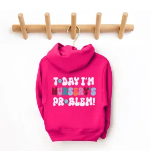 Today I'm Nursery's Problem Kids Back Logo Hoodie boys fashion clearance