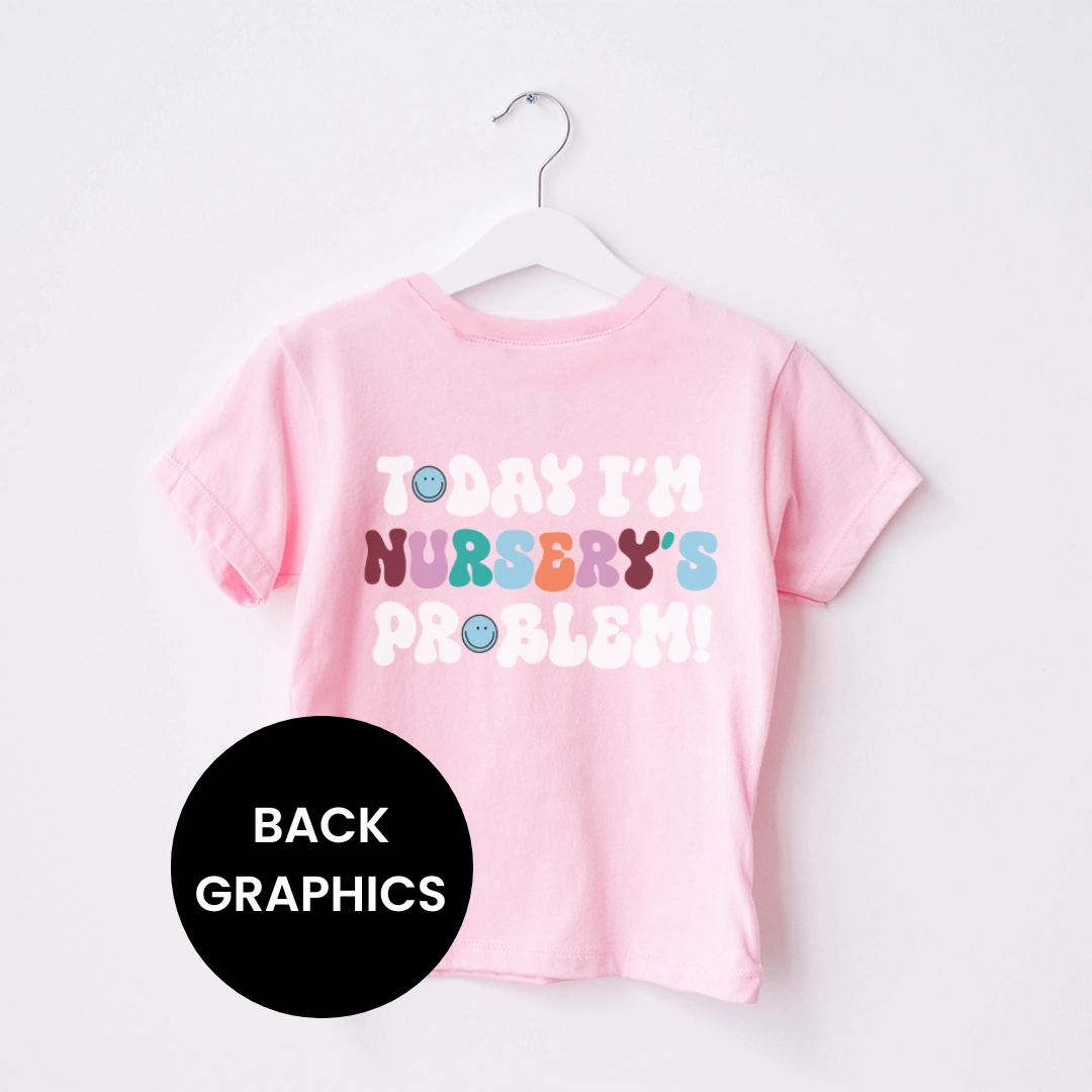 Today I'm Nursery's Problem Kids Back Logo T-Shirt boys wear best deals