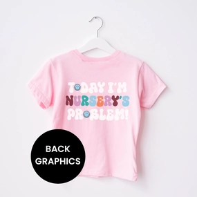 Today I'm Nursery's Problem Kids Back Logo T-Shirt boys wear best deals