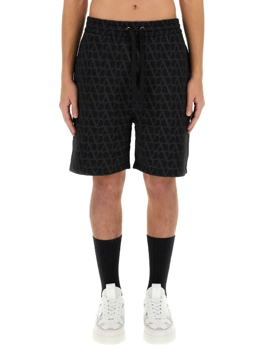 Toile Iconographe" Print Bermuda Shorts