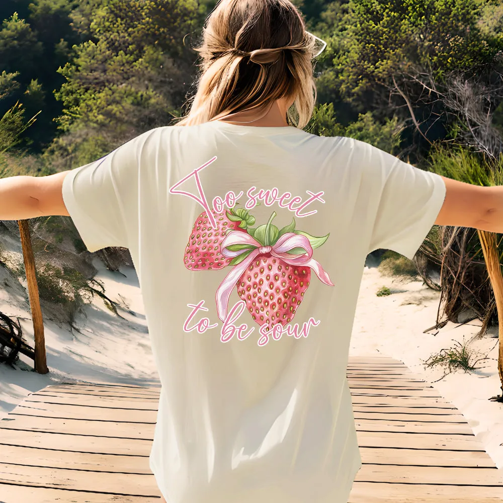 Too Sweet To Be Sour Back T-Shirt pregnancy jeans best price