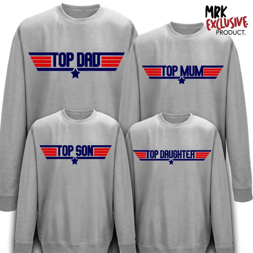 Top Family Matching Crew Sweats (MRK X) mens dad clothes online