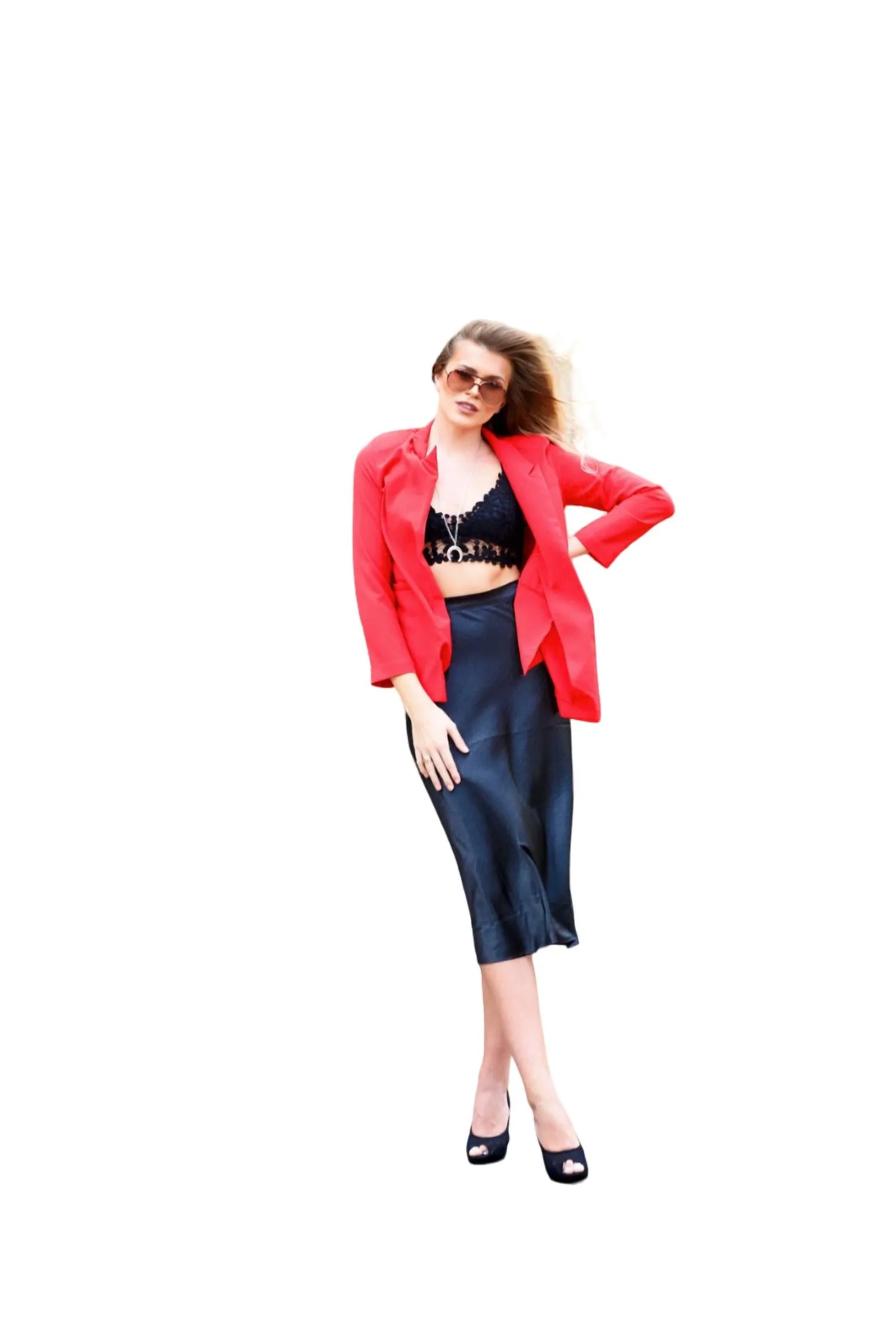 Touchable Midi Skirt In Black