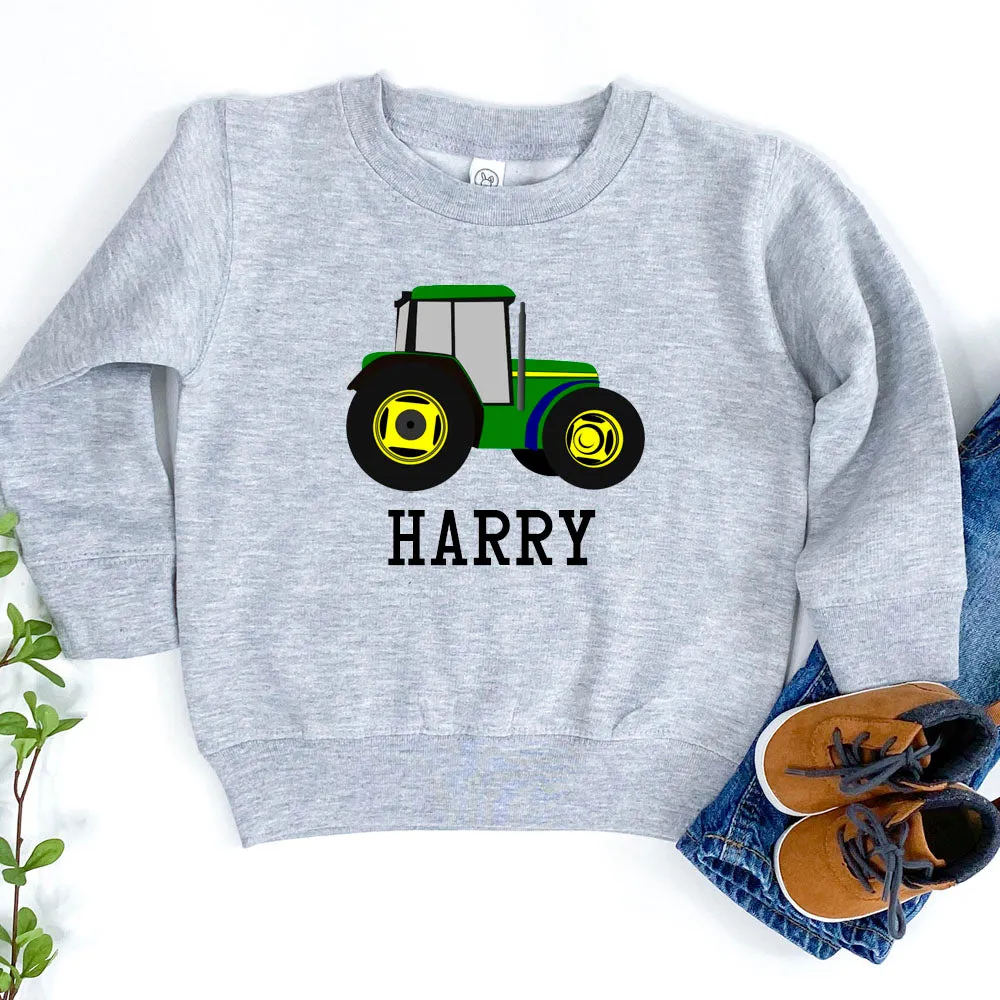 Tractor Logo Personalised Sweatshirt boys fashion clearance