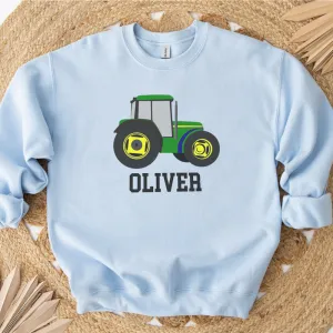Tractor Logo Personalised Sweatshirt boys fashion clearance