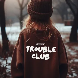 Trouble Club Statement Sweatshirt boys fashion clearance
