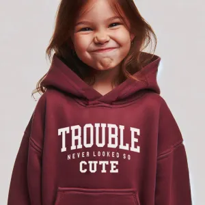 Trouble Never Looked So Cute Kids Hoodie girls jeans best deals