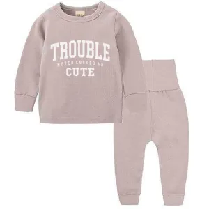 Trouble Never Looked So Cute Lounge Set girls skirts clearance