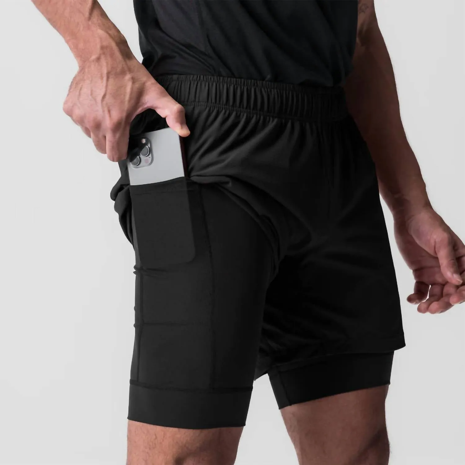 Ultralite 6" Liner Short In Dusk Black/black