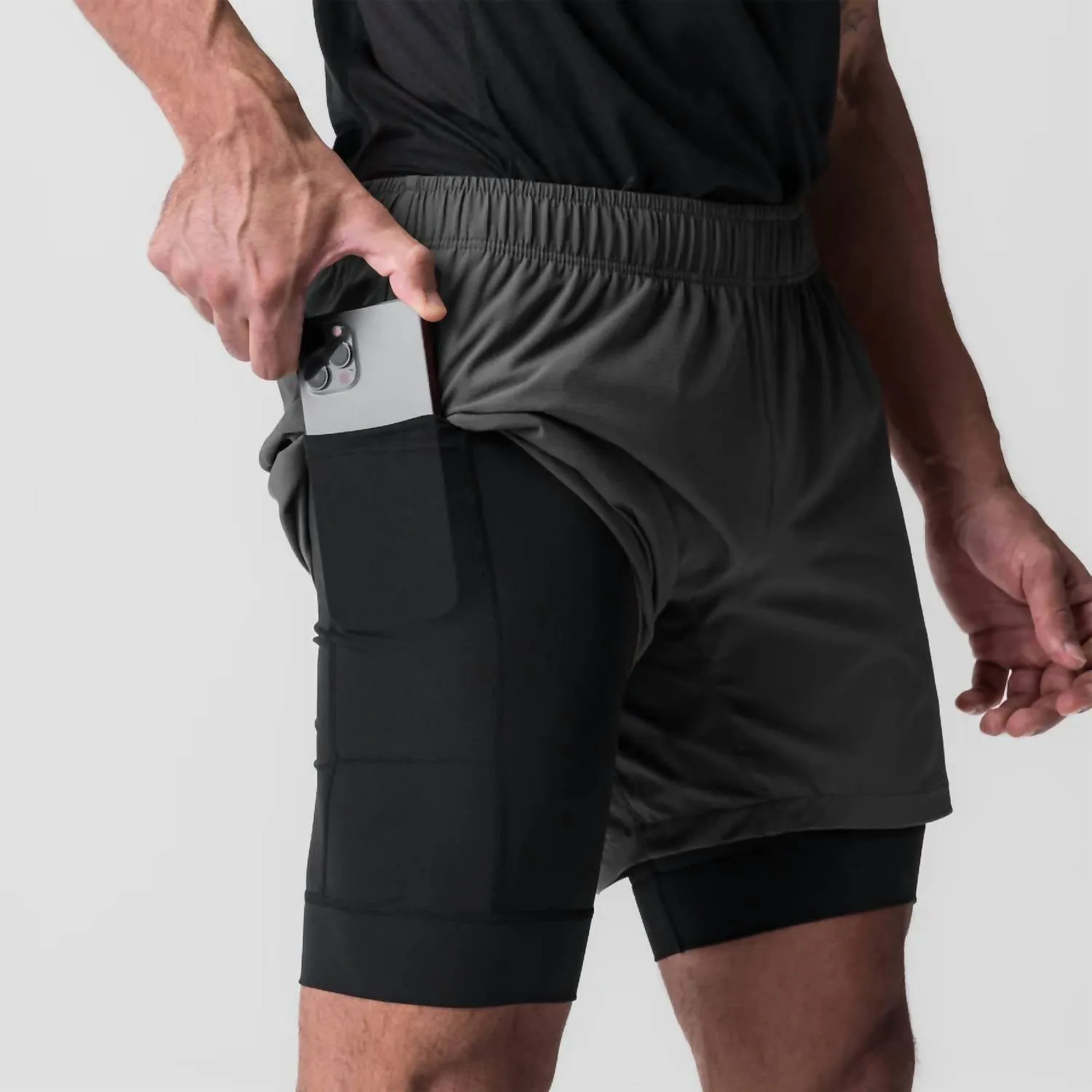 Ultralite 6" Liner Short In Raven/black