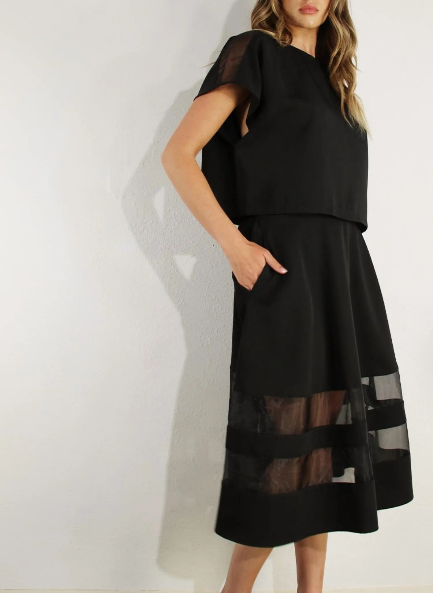Under The Stars Skirt In Black