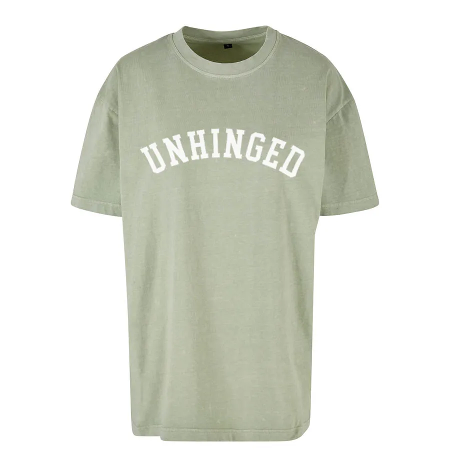 Unhinged College Oversized Acid Wash Tee pregnancy jeans best price