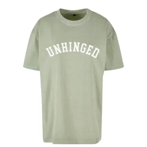 Unhinged College Oversized Acid Wash Tee pregnancy jeans best price