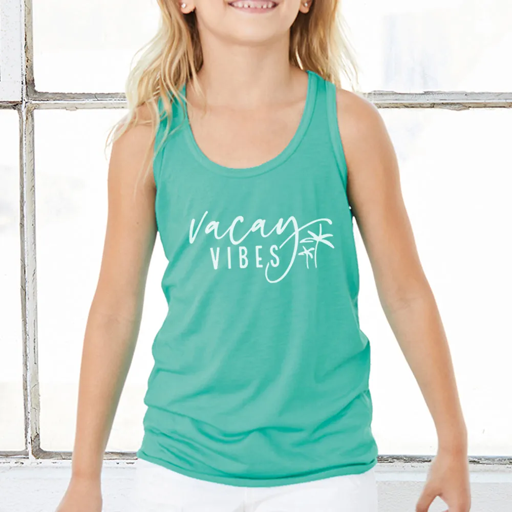 Vacay Vibes Kids Flowy Racer Vest girls jeans best deals
