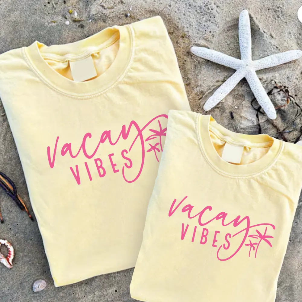 Vacay Vibes Matching Summer Butter T-Shirts maternity leggings online