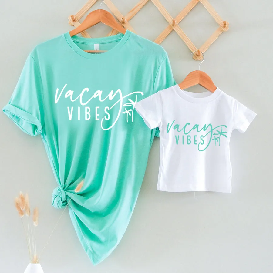 Vacay Vibes Matching Summer T-Shirts nursing tops best deals