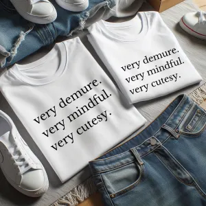 Very Demure Matching White T-Shirts pregnancy jeans best price