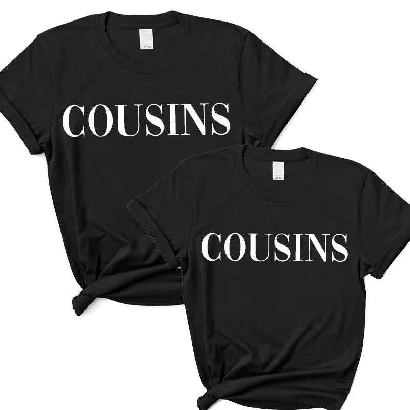 Vogue Cousins T-Shirts Black boys fashion clearance