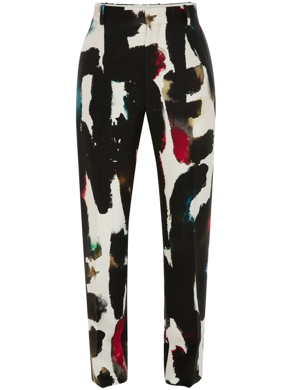 Watercolour Cigarette-Cut Trousers cheap bottoms online shop