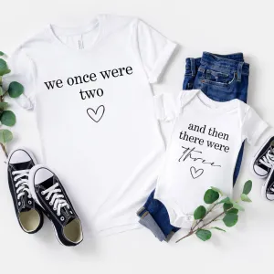 We Once Were Two & Then 3 Tee & Vest White dads clothes cheap
