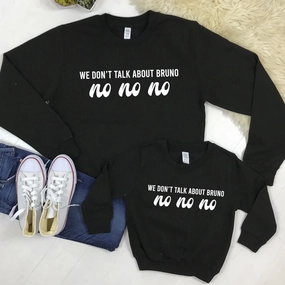 We Don't Talk About Bruno No Matching Black Sweatshirts baby bump outfits discount