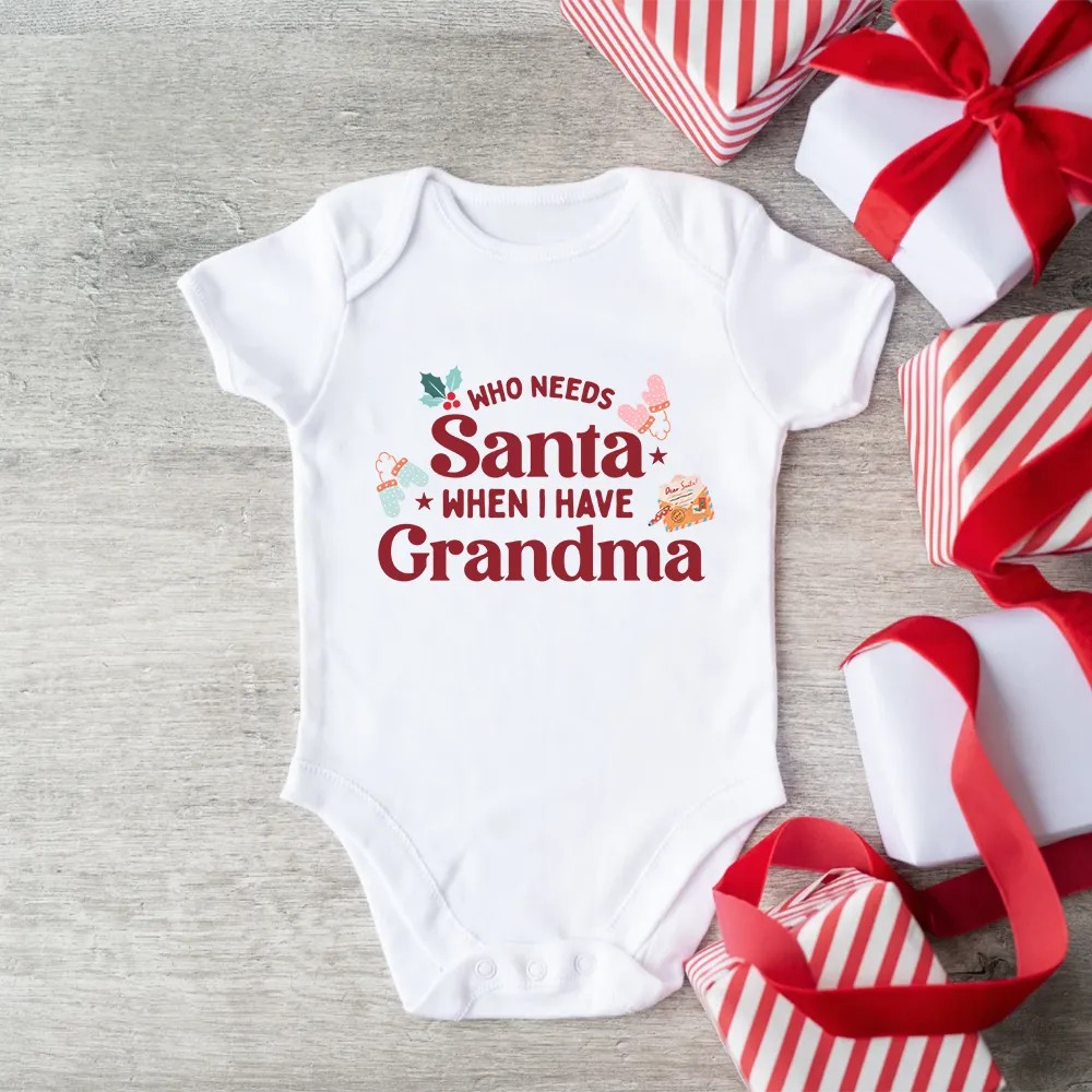 Who Needs Santa Baby Vest cheap baby clothes online