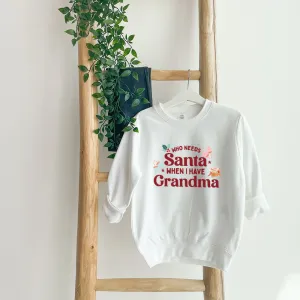 Who Needs Santa Kids Sweatshirt boys fashion clearance