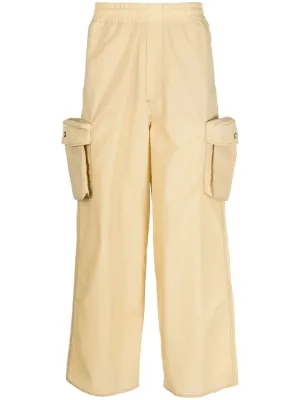 Wide-Leg Cargo Trousers cheap bottoms online shop