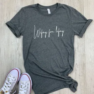 Wifey For Lifey Script Tee (MRK X) nursing bras sale