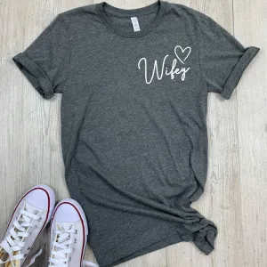 Wifey Heart Mini Logo Tee (MRK X) nursing bras sale