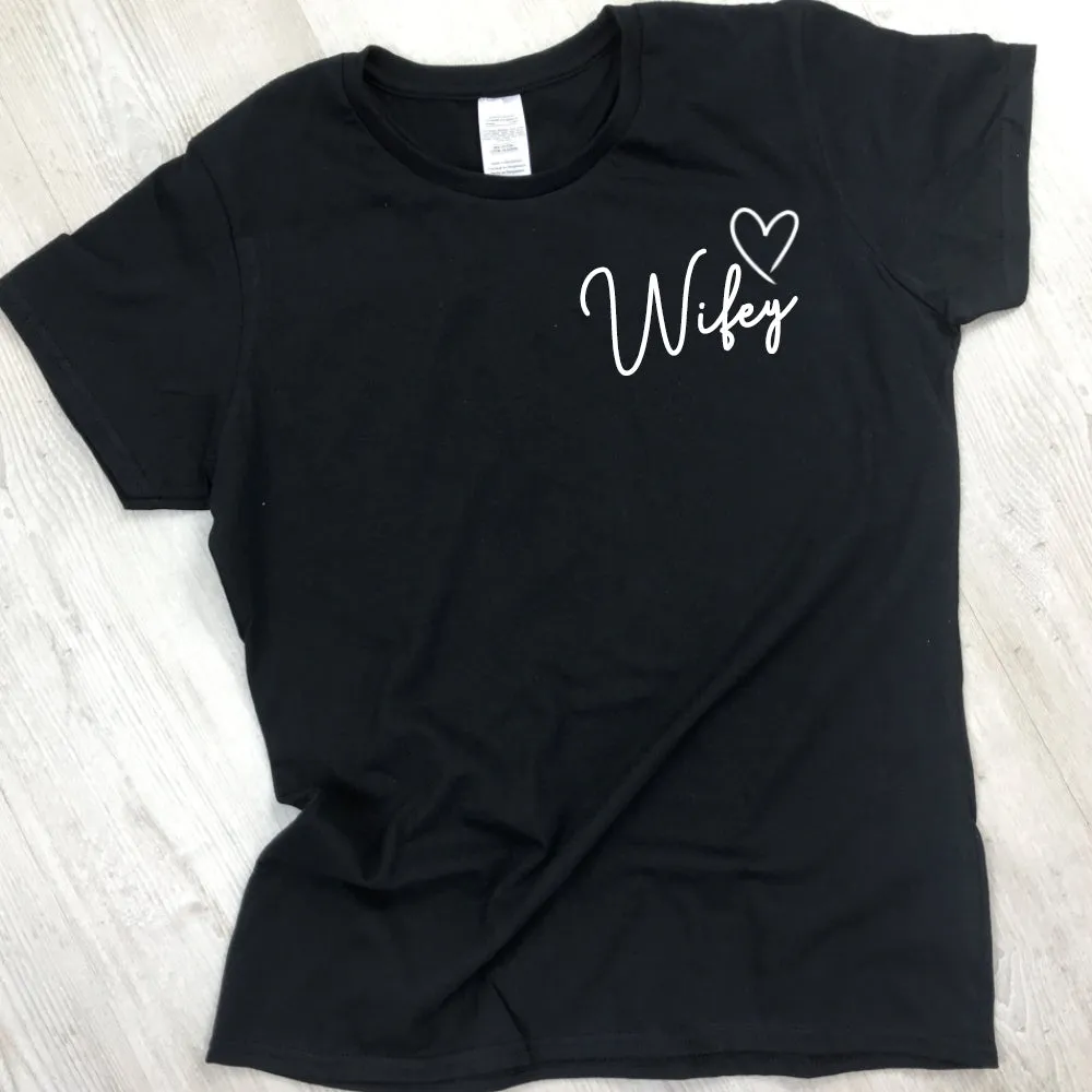 Wifey Heart Mini Logo Tee (MRK X)