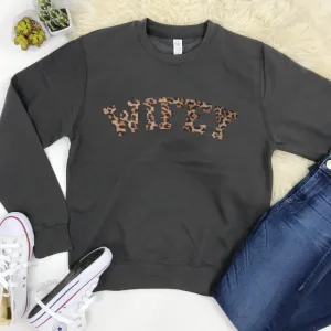 Wifey Leopard Sweatshirt (MRK X) nursing bras sale