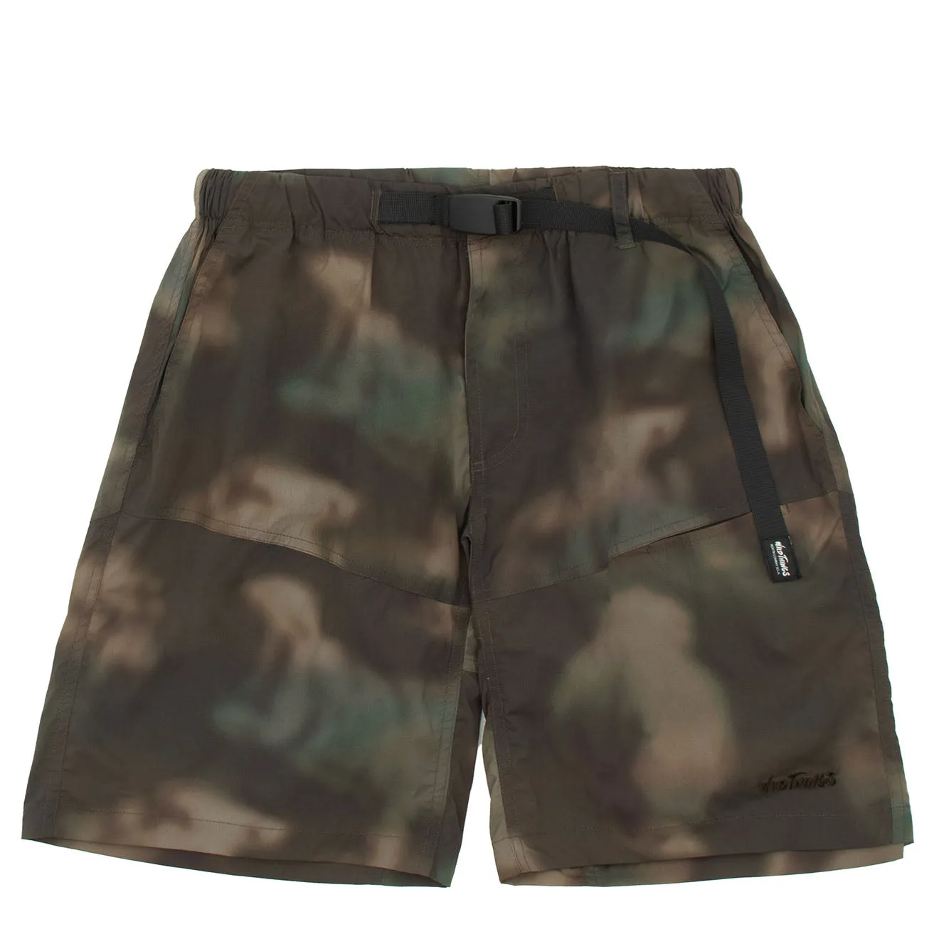 Wild Things Camp Shorts Nature Mosaic Olive mens shorts outlet store