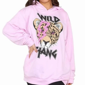 Wild Thing Tiger Lounge Hoodie mum jeans promo