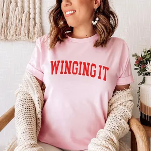Winging It Varsity T-Shirt maternity dresses promo