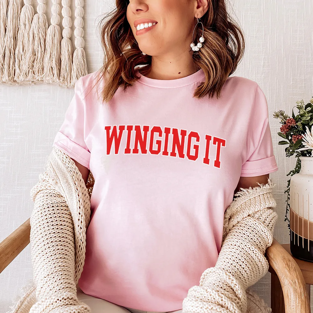 Winging It Varsity T-Shirt maternity dresses promo